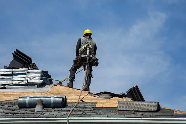 Professional Roof Replacement technician working in Kennebunk, ME